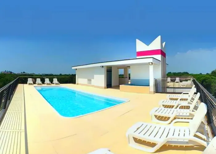 Rooftop Pool And Sea Nearby-beahost * Bibione